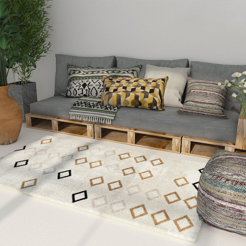 Multi-colour comfort Tapicaal Polypropyleen Geometrisch patroongebied Tapijt Niet-slip achterste backing Stain-resistente binnenvleinikant voor decor