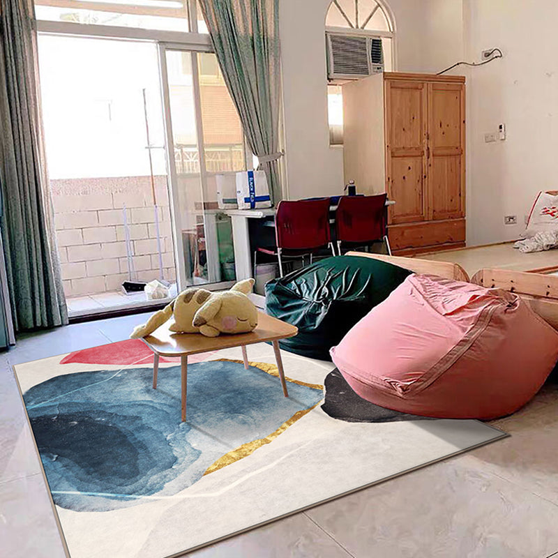 Boho-Chic Living Room tapis multicolored abstrait imprimé tapis intérieur polypropylène Easy Care Anim Friendly Area Captide