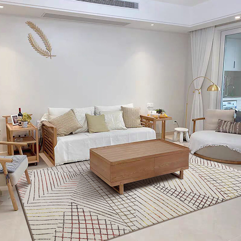 Boho-Chic Living Room tapis multicolored abstrait imprimé tapis intérieur polypropylène Easy Care Anim Friendly Area Captide