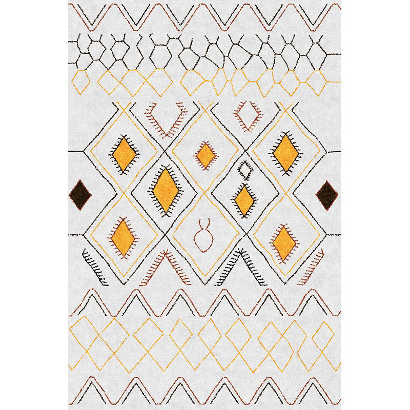 Boho-Chic Living Room tapis multicolored abstrait imprimé tapis intérieur polypropylène Easy Care Anim Friendly Area Captide