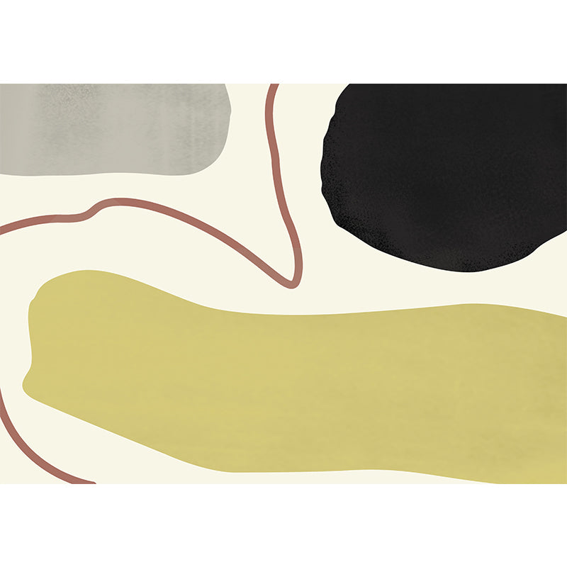 Southwestern Living Room Raping Multi Color Colorblock Indoor tapis Polyster Anti-Slip Backing Tool-Resistant Carpet