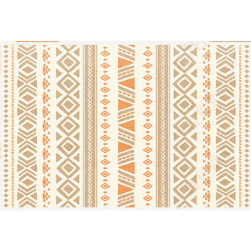 Tapis de motif géométrique occidental Tapis en polypropylène multi-couleurs Tapis antidérapant Aniple