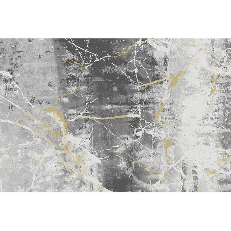 Contemporary Abstract Pattern Rug Multi-Color Polypropylene Indoor Rug Non-Slip Backing Pet Friendly Area Carpet for Room