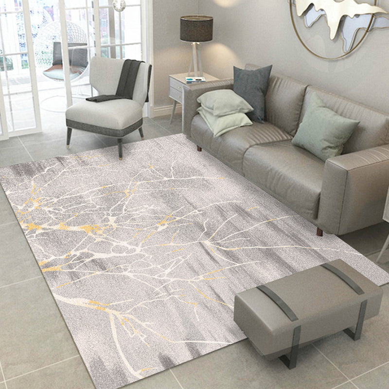 Contemporary Abstract Pattern Rug Multi-Color Polypropylene Indoor Rug Non-Slip Backing Pet Friendly Area Carpet for Room
