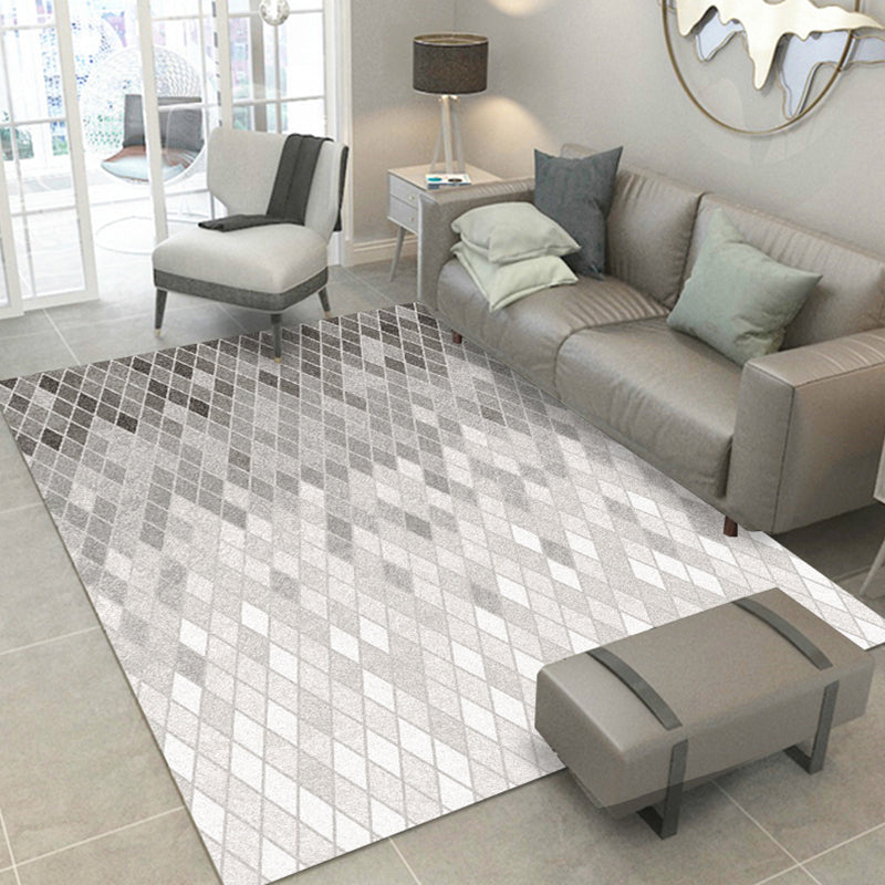 Contemporary Abstract Pattern Rug Multi-Color Polypropylene Indoor Rug Non-Slip Backing Pet Friendly Area Carpet for Room