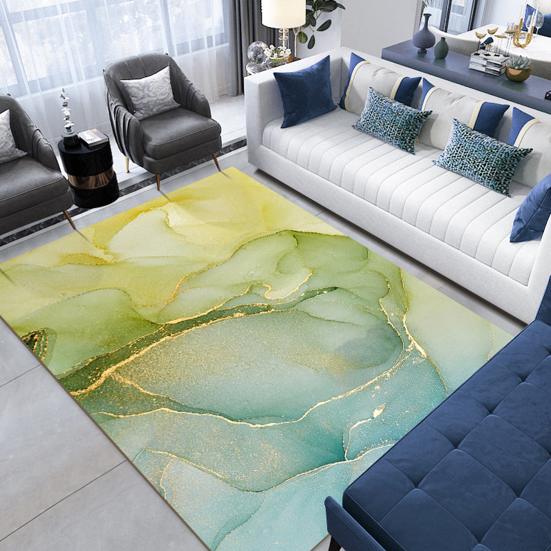 Noordse abstract patroon Tapijt tapijten Multi-kleuren lederen Gebied Tapijt Non-slip Easy Care Pet Friendly binnen Tapijt voor decoratie