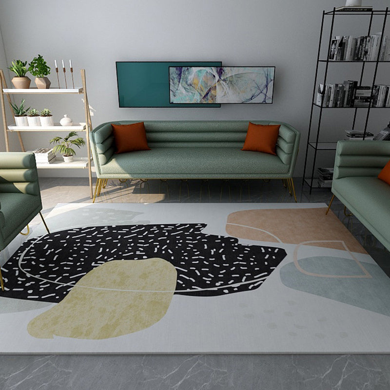 Tapis de couleur moderne tapis multicolore de la zone polyte