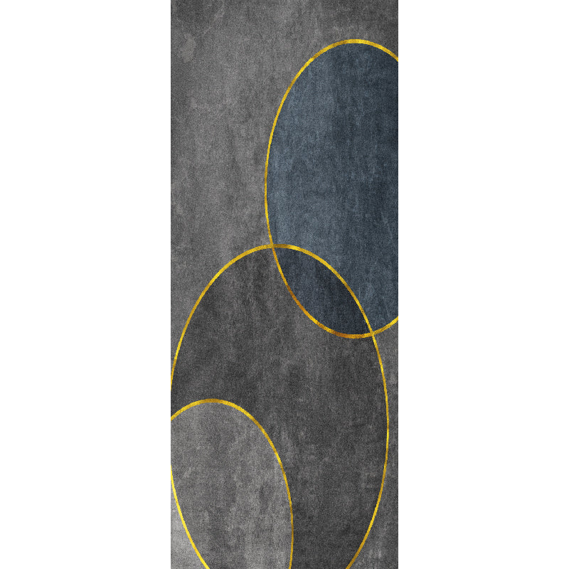 Contemporary Bedroom Rug Multi-Color Geometric Area Carpet Non-Slip Backing Pet Friendly Area Rug