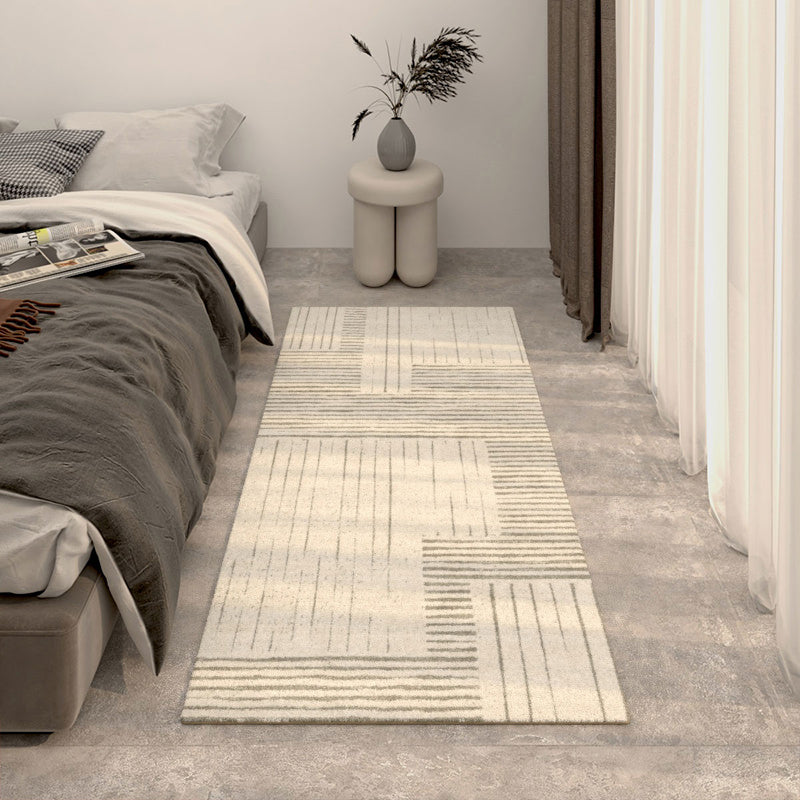 Modern Geometric Print Rug Multi Colored Polypropylene Indoor Rug Non-Slip Stain-Resistant Area Rug for Bedroom