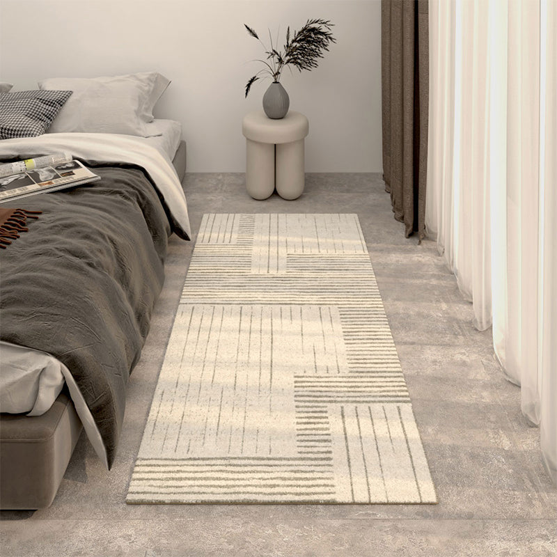 Modern Geometric Print Rug Multi Colored Polypropylene Indoor Rug Non-Slip Stain-Resistant Area Rug for Bedroom