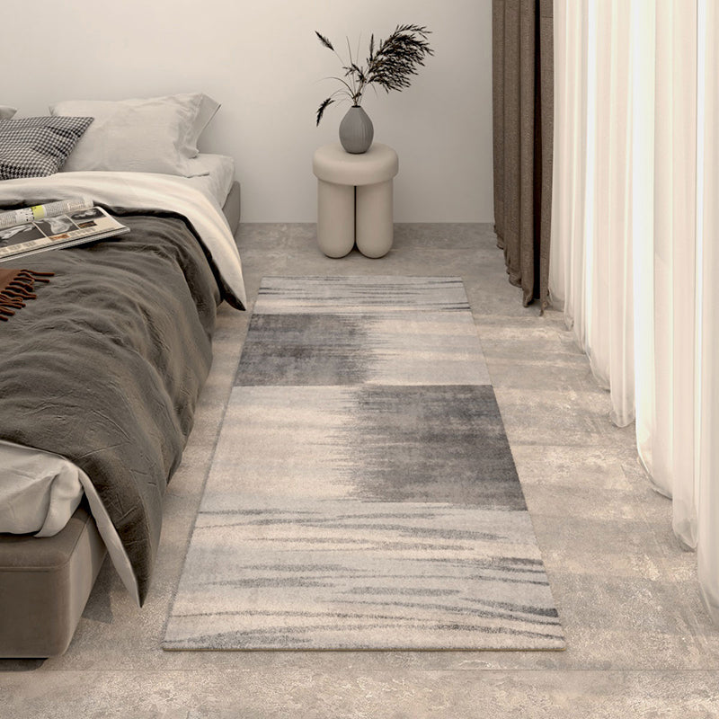 Modern Geometric Print Rug Multi Colored Polypropylene Indoor Rug Non-Slip Stain-Resistant Area Rug for Bedroom