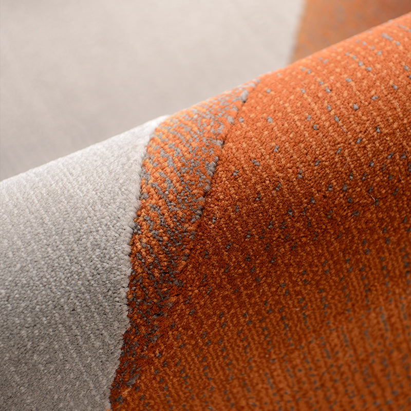 Modern Living Room Rug Multi Colored Abstract Printed Area Carpet Polyster Non-Slip Backing Pet Friendly Indoor Rug