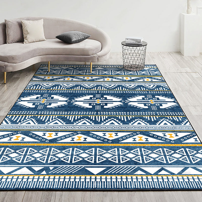 Scandinavische decoratie Rug multi-kleuren geometrische printruimte tapijt synthetisch niet-slip huisdiervriendelijke binnenkleed tapijt
