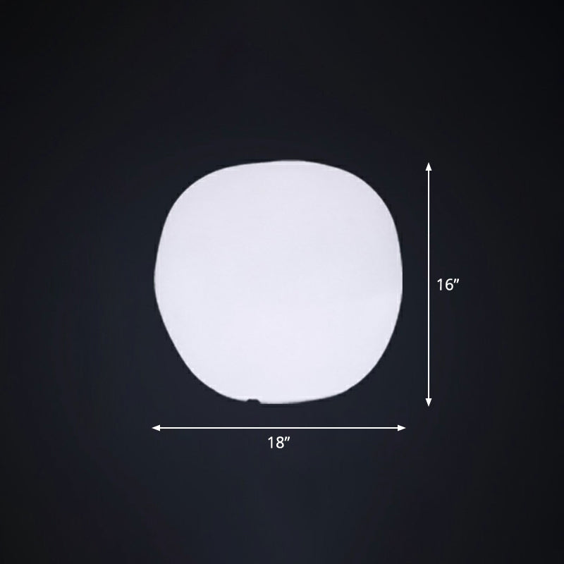 Stone Shaped Rechargeable Landscape Lamp Minimalist Plastic White LED Lawn Light for Yard