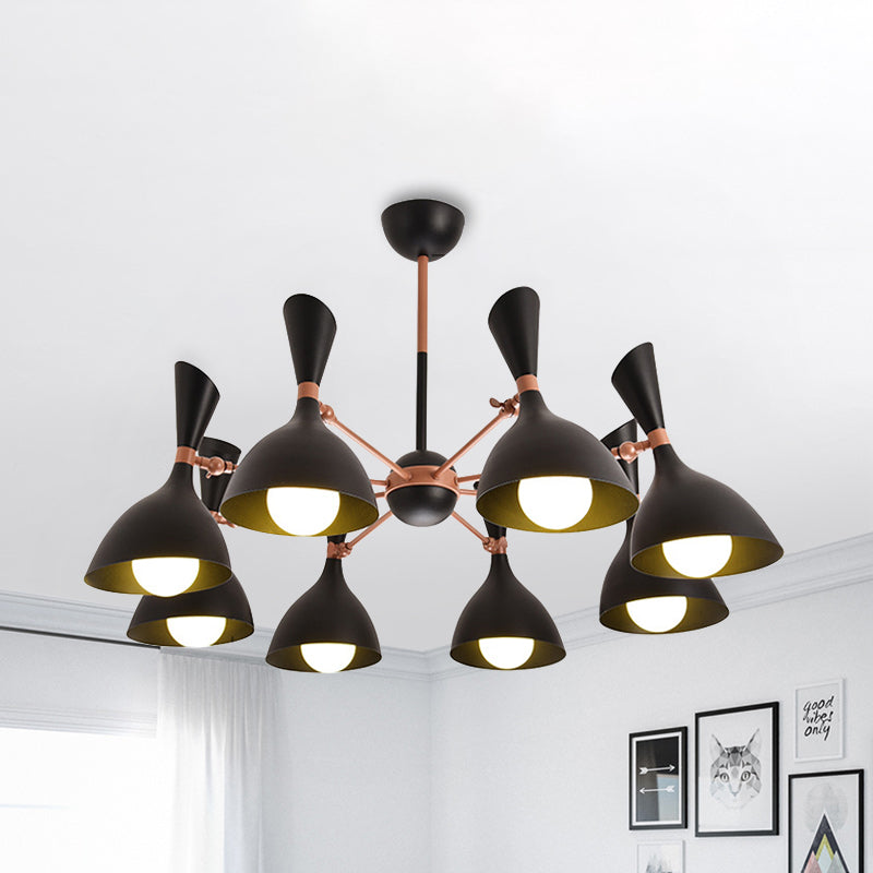 Living Room Kindergarten Pendant Light Metal Contemporary Monochrome Chandelier