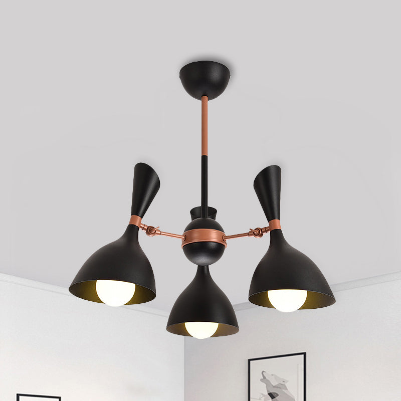 Living Room Kindergarten Pendant Light Metal Contemporary Monochrome Chandelier