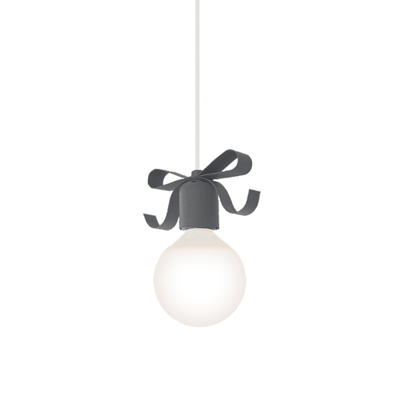 1 tête ouverte Pendante Lumière avec bol Kids Metal Hanging Light for Kitchen Corridor