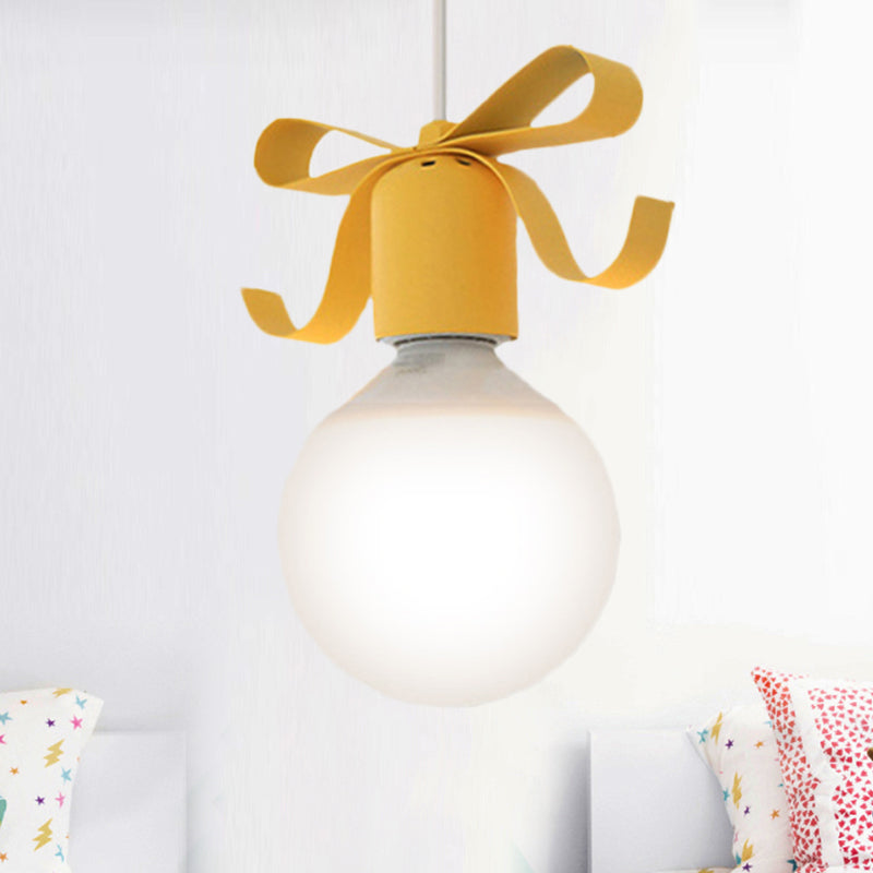 1 Kopf offener Glühbirnen Anhänger Licht mit Schüssel Kinder Metall Hanging Light für Küchenkorridor