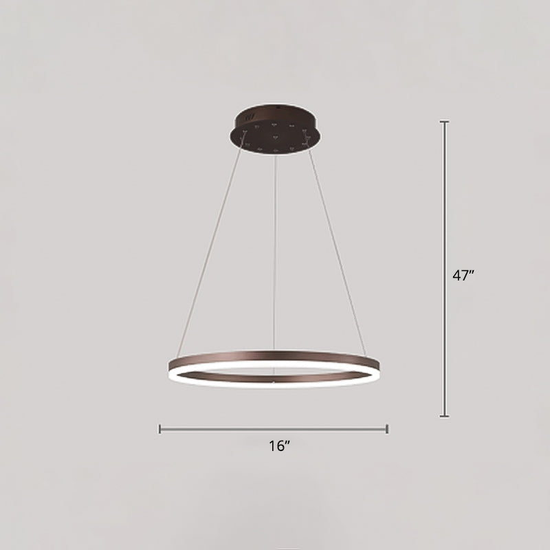 Lampadario a forma di ciclo acrilico Minimalista Elegante Lampada di sospensione a LED LED
