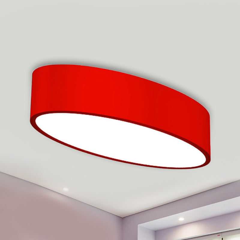 Acrylic Oval LED Flush Mount Light Modern Simple Style Ceiling Lamp for Kid Bedroom
