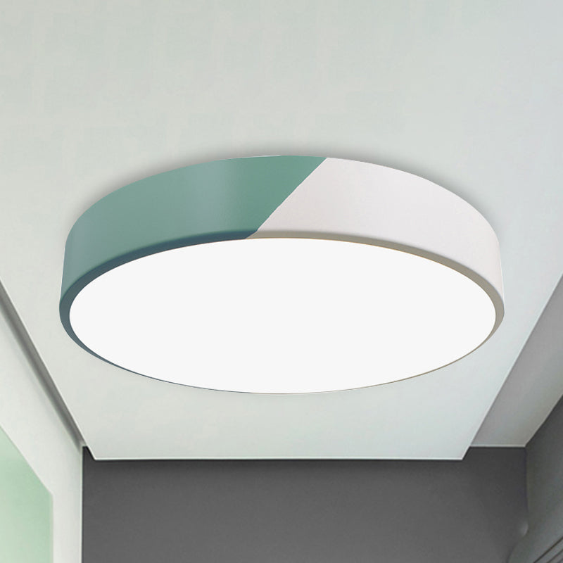 Plafonnier rond en acrylique au Design nordique, panneau mince, plafonnier pour salle à manger