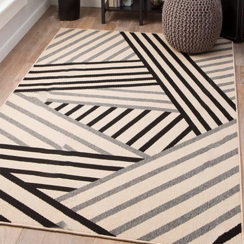 Modern Geometric Print Rug Multi Colored Synthetics Indoor Rug Pet Friendly Stain-Resistant Area Carpet for Bedroom