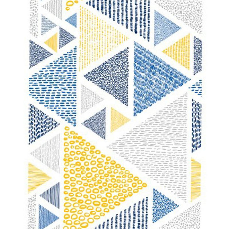 Nordic Living Room Rug Multi-Color Geometric Indoor Rug Synthetics Anti-Slip Backing Machine Washable Area Carpet