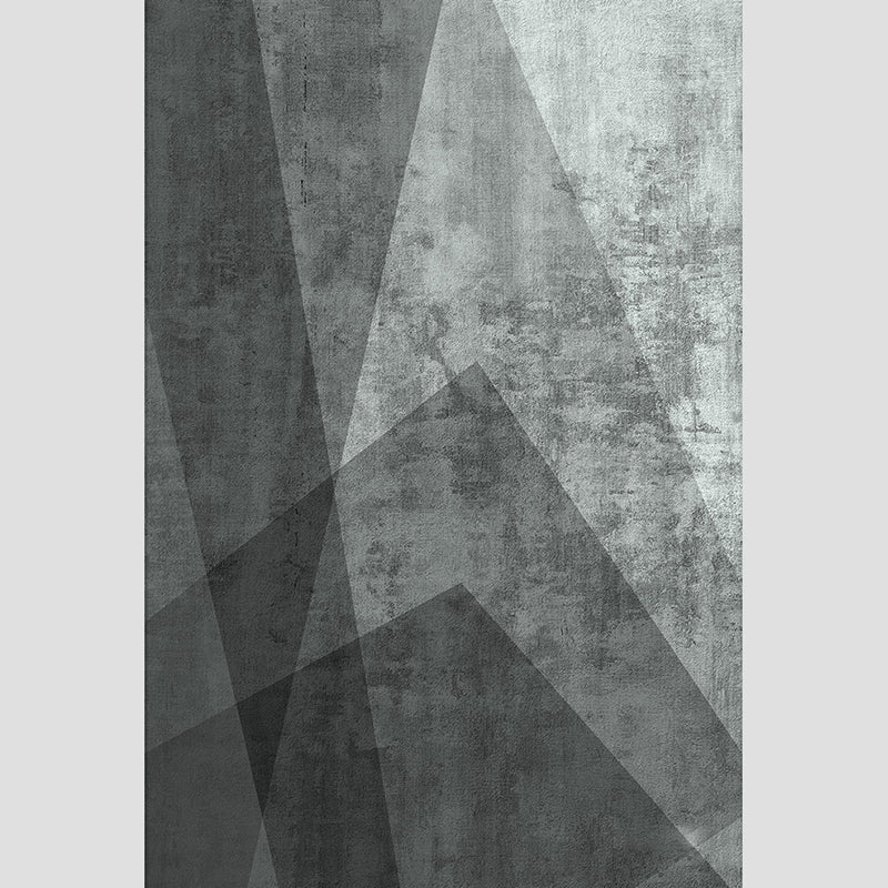 Nordischer Dekorationsteppich, mehrfarbiger geometrischer Druck, Innenteppich, Polyester, rutschfeste Rückseite, schmutzabweisender Flächenteppich