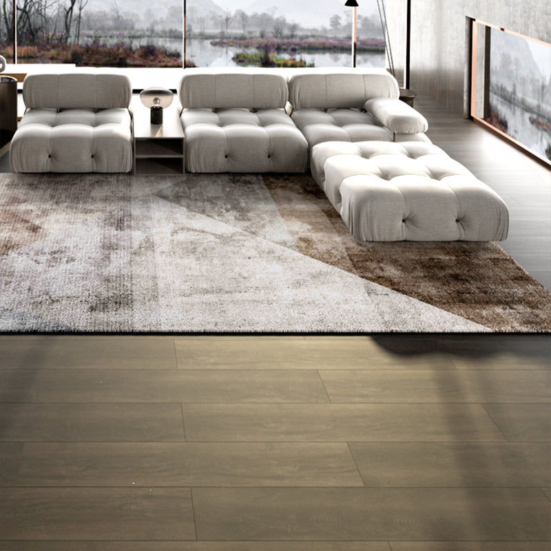 Nordic Decoration Rug Multi Color Geometric Print Indoor Rug Polyster Anti-Slip Backing Stain-Resistant Area Carpet