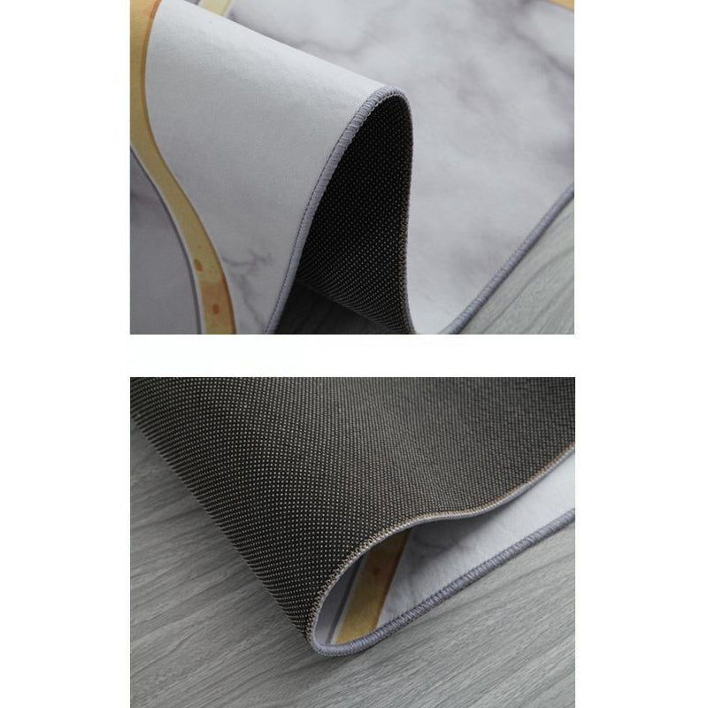 Simple Living Room Rug Multi-Color Geometric Print Indoor Rug Synthetics Anti-Slip Backing Stain-Resistant Carpet