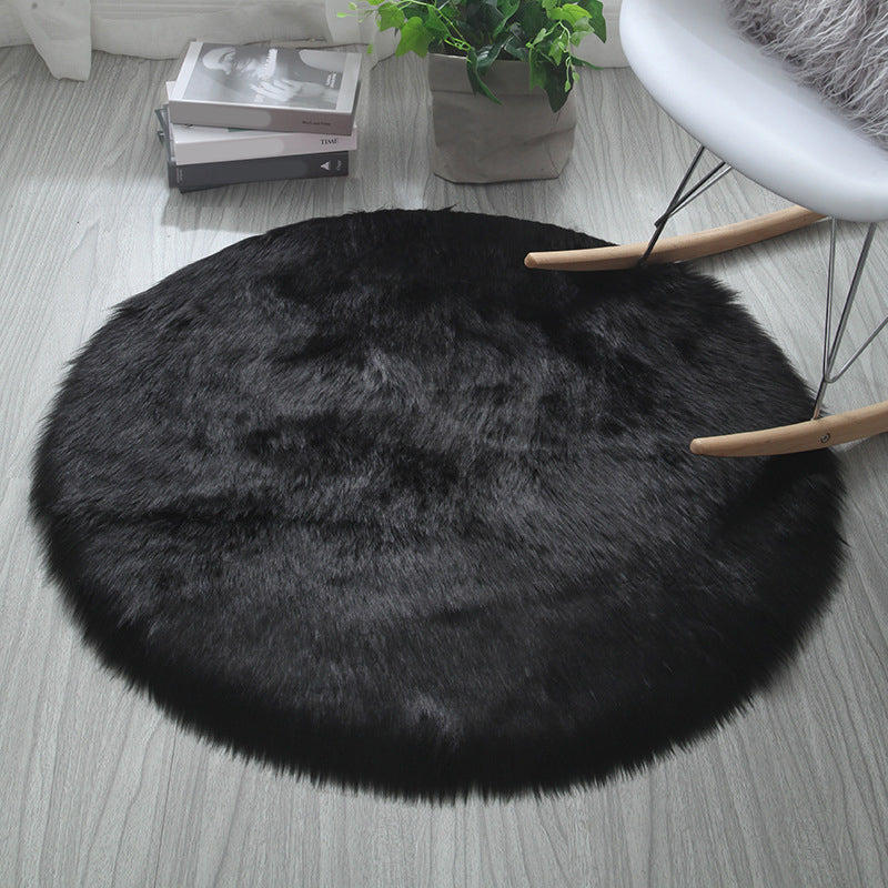 Comfort Bedroom Rug Multi-Color Solid Color Indoor Rug Acrylic Anti-Slip Backing Washable Area Carpet