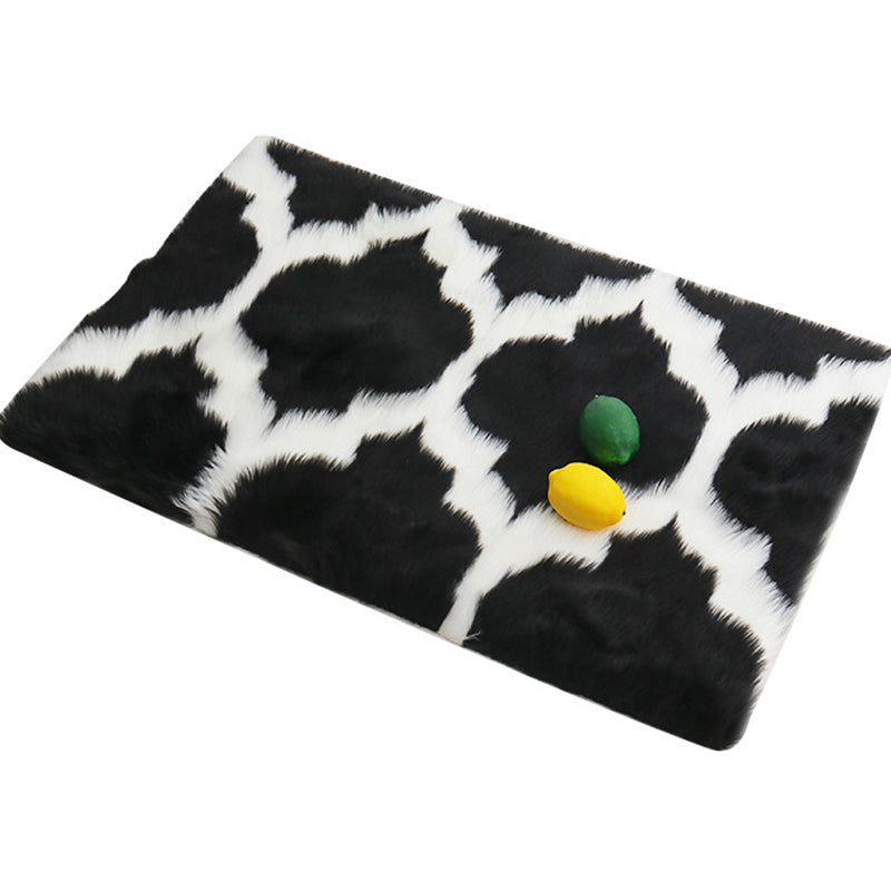 Nordic Geo-bedruckter Teppich, mehrfarbiger Acryl-Teppich, pflegeleichter, haustierfreundlicher Innenteppich zur Dekoration