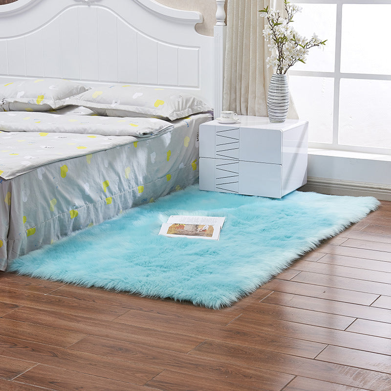 Tapis de couleur unie simple Color plusieurs couleurs Tapis de la zone polydère Anti-glissement Animage Animal Fénit-Soins Tapis intérieur pour chambre à coucher