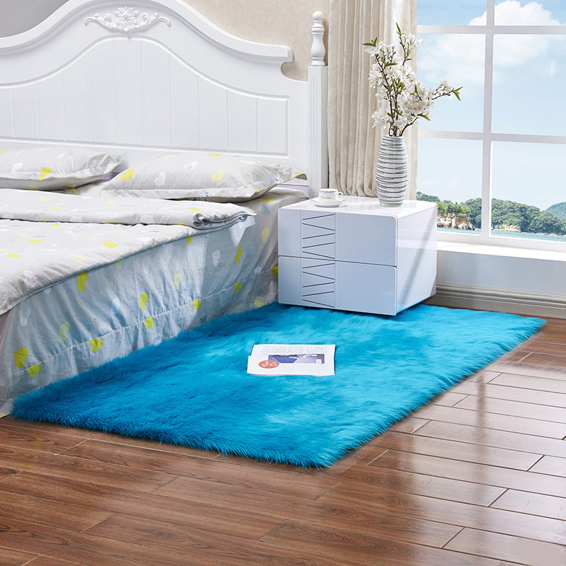 Tapis de couleur unie simple Color plusieurs couleurs Tapis de la zone polydère Anti-glissement Animage Animal Fénit-Soins Tapis intérieur pour chambre à coucher