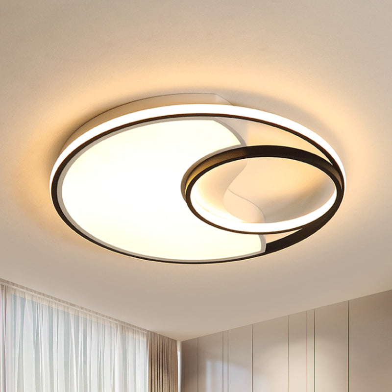 Sun Moon – plafonnier LED en acrylique, design moderne et Simple, luminaire décoratif de plafond, idéal pour une salle de bain, un couloir ou un couloir