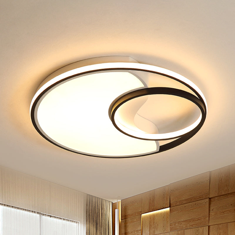 Sun Moon – plafonnier LED en acrylique, design moderne et Simple, luminaire décoratif de plafond, idéal pour une salle de bain, un couloir ou un couloir
