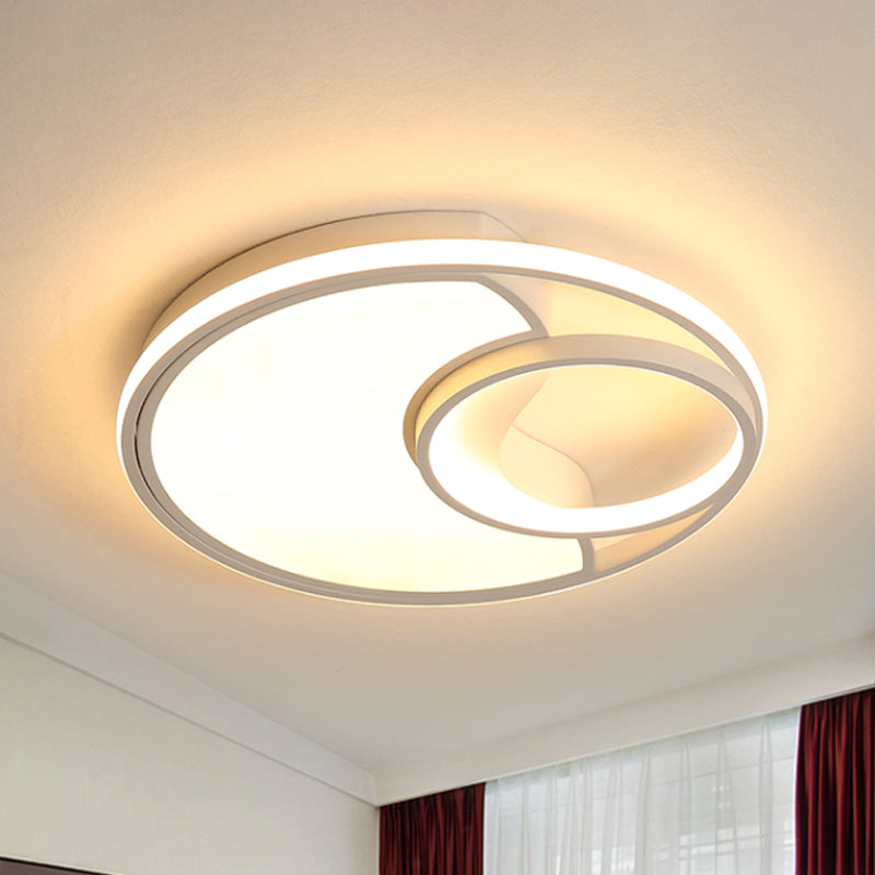 Sun Moon – plafonnier LED en acrylique, design moderne et Simple, luminaire décoratif de plafond, idéal pour une salle de bain, un couloir ou un couloir