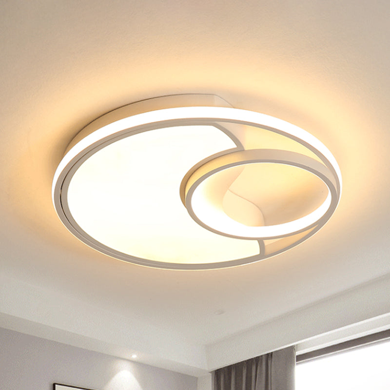 Sun Moon – plafonnier LED en acrylique, design moderne et Simple, luminaire décoratif de plafond, idéal pour une salle de bain, un couloir ou un couloir