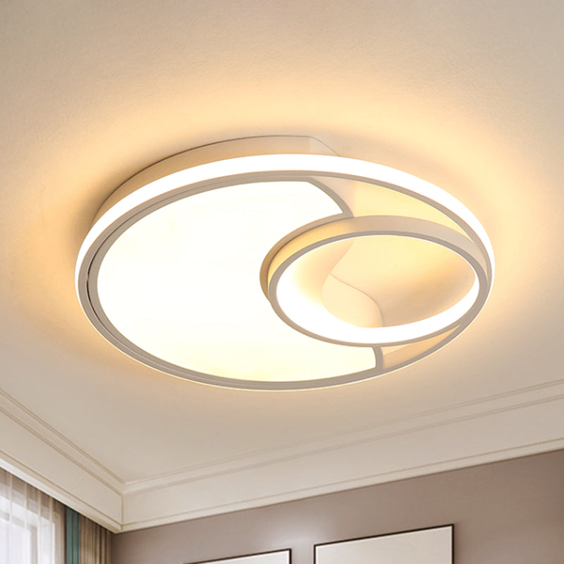 Sun Moon – plafonnier LED en acrylique, design moderne et Simple, luminaire décoratif de plafond, idéal pour une salle de bain, un couloir ou un couloir
