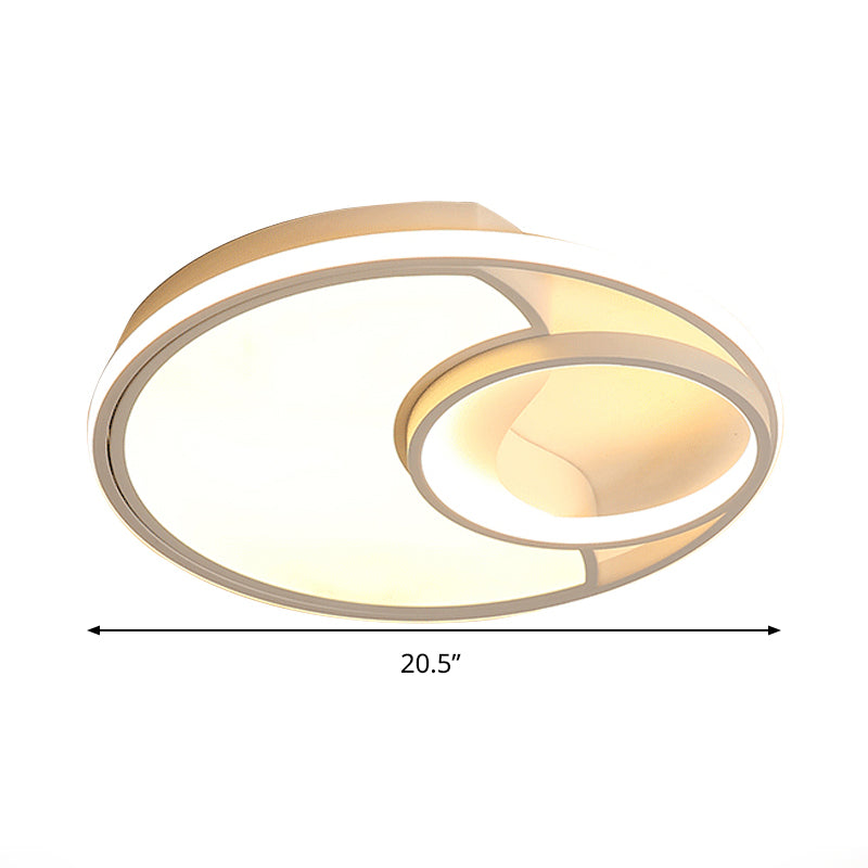 Sun Moon – plafonnier LED en acrylique, design moderne et Simple, luminaire décoratif de plafond, idéal pour une salle de bain, un couloir ou un couloir