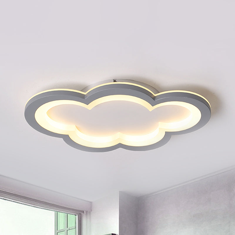 Preciosa nube, luz empotrada en el techo, luz LED acrílica moderna de montaje empotrado para sala de juegos