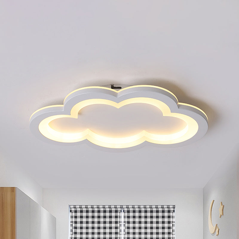 Preciosa nube, luz empotrada en el techo, luz LED acrílica moderna de montaje empotrado para sala de juegos