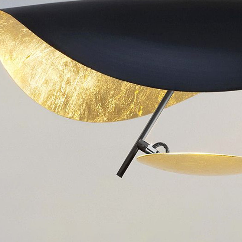 Designer 1-Bulb hanglamp hoed gevormd plafond hang licht met metalen schaduw voor restaurant