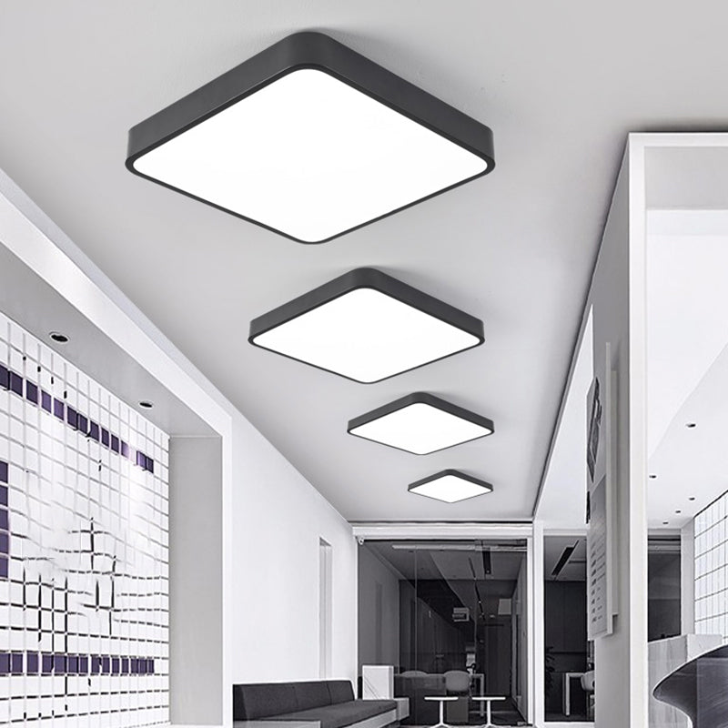Moderne geometrische plafondverlichting Acryl kantoor LED inbouwlamp