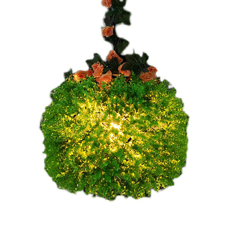 Hanging Chandelier Country Style Imitation Plant Metal Ceiling Suspension Lamp for Restaurant