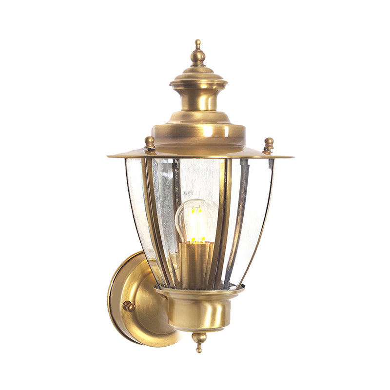 Traditionele kegel SCONCE DRUIDE/Gestructureerd Wit glas