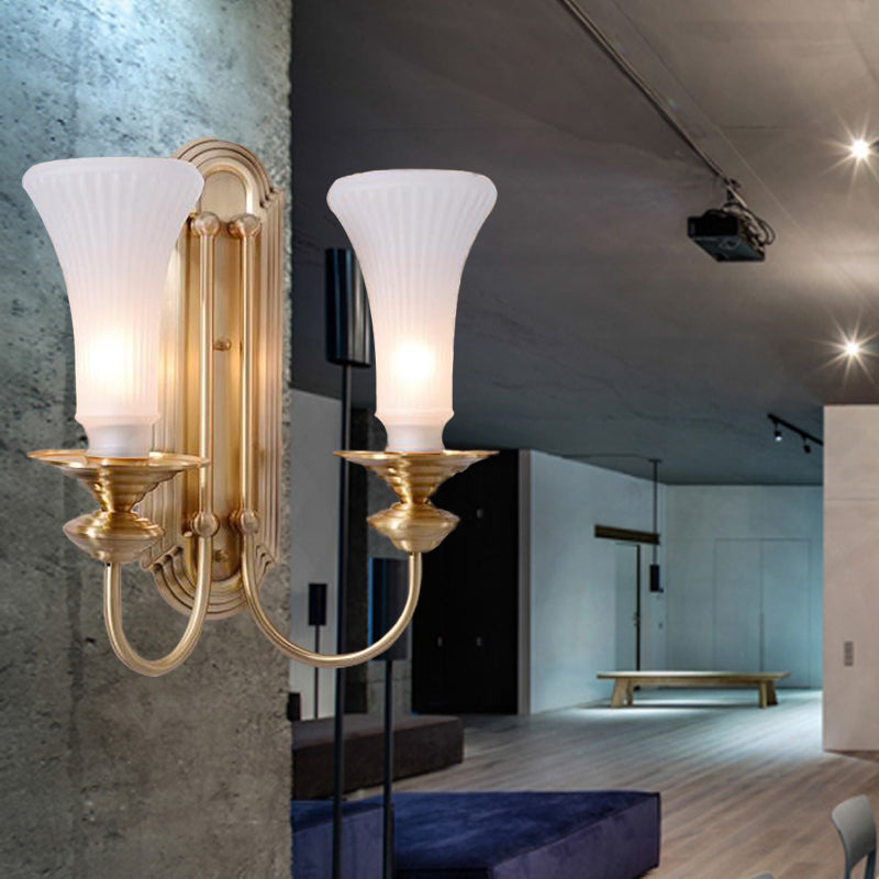 LAMPRE MUR LAVE LAVE LAMPE TRADAMENTS BLANC WHITE 1/2 Bulbes Graphique Éclairage d'éclairage pour chambre à coucher