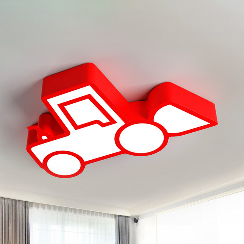 Cartoon Car Ceiling Light Acrylic Flush Mount Ceiling Light for Bedroom