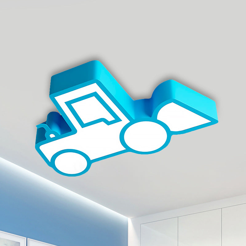 Cartoon Car Ceiling Light Acrylic Flush Mount Ceiling Light for Bedroom
