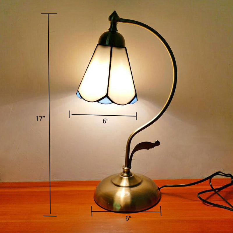 Tiffany Golyck Table Table Lampe 1 tête de chevet métal